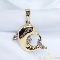 Delfin 14K GF. antillergén medál