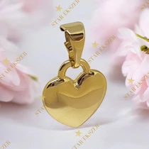 Omaha 14K GF. antillergén szív medál kiözepes