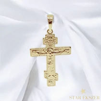 Mate 14K G.F. antillergén kereszt medál 