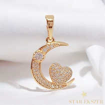 Peyton 18KGF. antillergén hold medál 