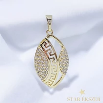 Flen 14K GF. antillergén görög medál