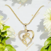 Alana 14K antiallergén szív medálos nyaklánc 50cm/2mm