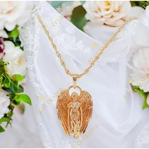 Angela 18K antiallergén angyal medálos nyaklánc 45cm/2mm