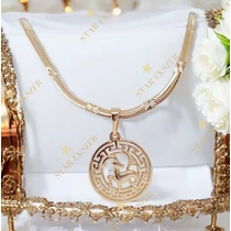 Bak 18K GF. antiallergén horoszkóp medálos nyaklánc 45cm