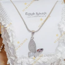 Dita White GF. antiallergén pillangó medálos nyaklánc 45cm 