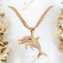 Giovana 18K antiallergén delfin medálos nyaklánc 60cm/4mm