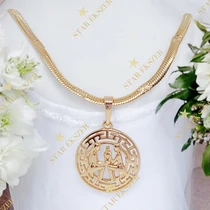 Ikrek 18K GF. antiallergén horoszkóp medálos nyaklánc 45cm