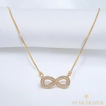 Infinity 18K antiallergén végtelen medálos nyaklánc 45cm/1mm