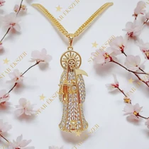 Kaszás 14K GF. antiallergén medálos nyaklánc 60cm