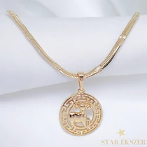 Kos 18K GF. antiallergén horoszkóp medálos nyaklánc 45cm