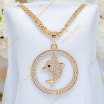 Luara 18K antiallergén delfin medálos nyaklánc 60cm/4mm