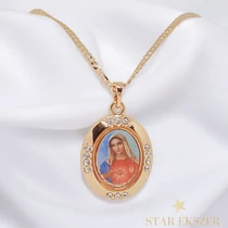 Mária 18K GF. antiallergén nyaklánc 50cm