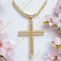 Naima 14K GF. antiallergén kereszt medálos nyaklánc 50cm