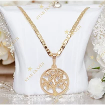 Solla 18K antiallergén életfa medálos nyaklánc 45cm/3mm