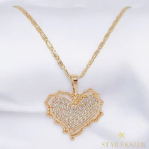 Tiffany 18K antiallergén szív medálos nyaklánc 50cm/3mm