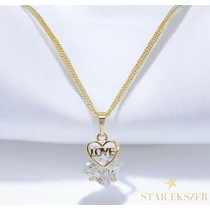 Love 14K Gold Filled antiallergén szíves nyaklánc 45cm