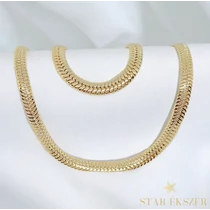 Geovana 14K GF. antiallergén Ékszerszett 50/19cm