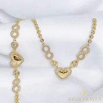 Luiza 14K GF. antiallergén Ékszerszett 50/22cm