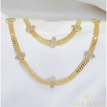 Fatima 14K GF. antiallergén Ékszerszett 50/19cm