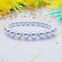 Silver Grace – Ezüstszürke Gyöngy Karkötő