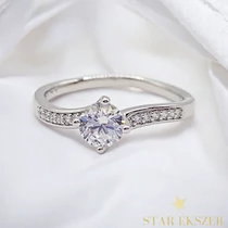 Elara White antiallergén köves gyűrű 52-es