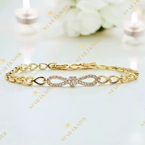 Nola 14K antiallergén végtelen karkötő 18/19cm