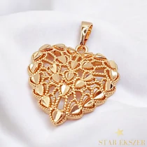 Lovelia 18K antillergén szív medál 