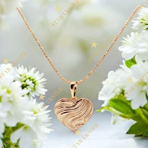 Laval 18K antiallergén szíves nyaklánc 45cm