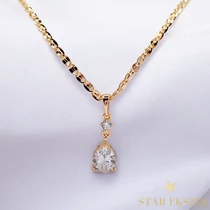 Velin 18K antiallergén cirkónia köves nyaklánc 45cm