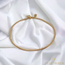 Imke Gold Filled Antiallergén kígyó Bokalánc 26cm