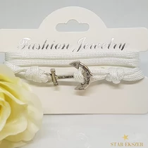 Tengerész Divat karkötő Fehér