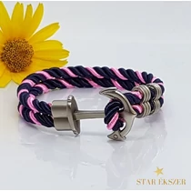 Tengerész Divat karkötő Lila-rózsaszín