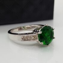 WGF Gyűrű Zöld köves 55-ös