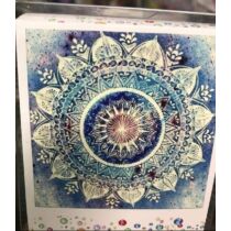 Kék Mandala Gyémántfestő 30x30 5D