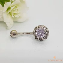 Virág köves banán piercing 