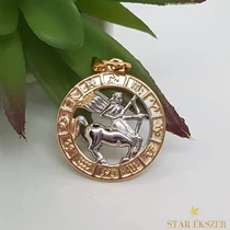 Kétszínű horoszkóp medál Nyilas