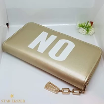 YES or NO műbőr Pénztárca Arany
