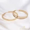 Nizza 18K Gold Filled antiallergén karika fülbevaló 4cm