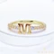 &quot;M&quot; betűs 14K antiallergén Gold Filled gyűrű 52-es