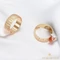 Dotted 18K antiallergén Gold Filled karikagyűrű 64-es