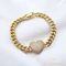 Holda 14K Gold Filled antiallergén szíves karkötő 18cm