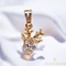 Rénszarvas18K Gold Filled antillergén medál