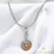 Emma White Gold Filled antiallergén medálos nyaklánc 50cm pezsgő