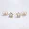 Star 18K GF. antiallergén csillag fülbevaló clear