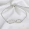 Infinity White G.F. antiallergén végtelen karkötő 17+3cm