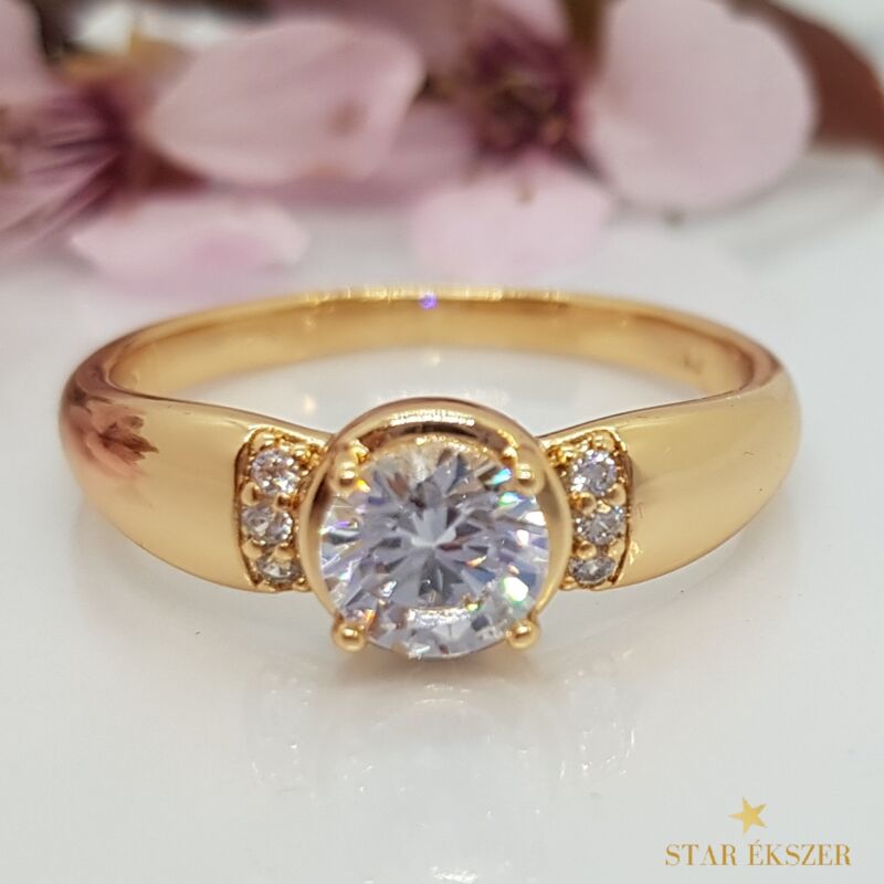 Stella Gold Filled Gyűrű fehér 62-es