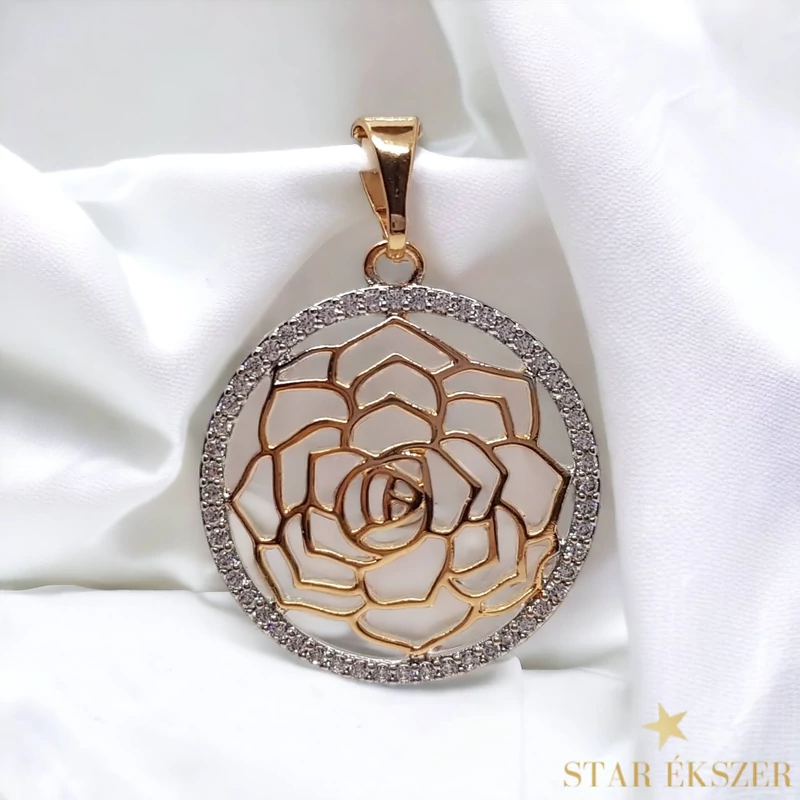 Élet Virága Mandala Antiallergén Gold Filled medál