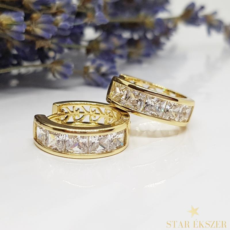 Keila 14K Gold Filled köves Fülbevaló