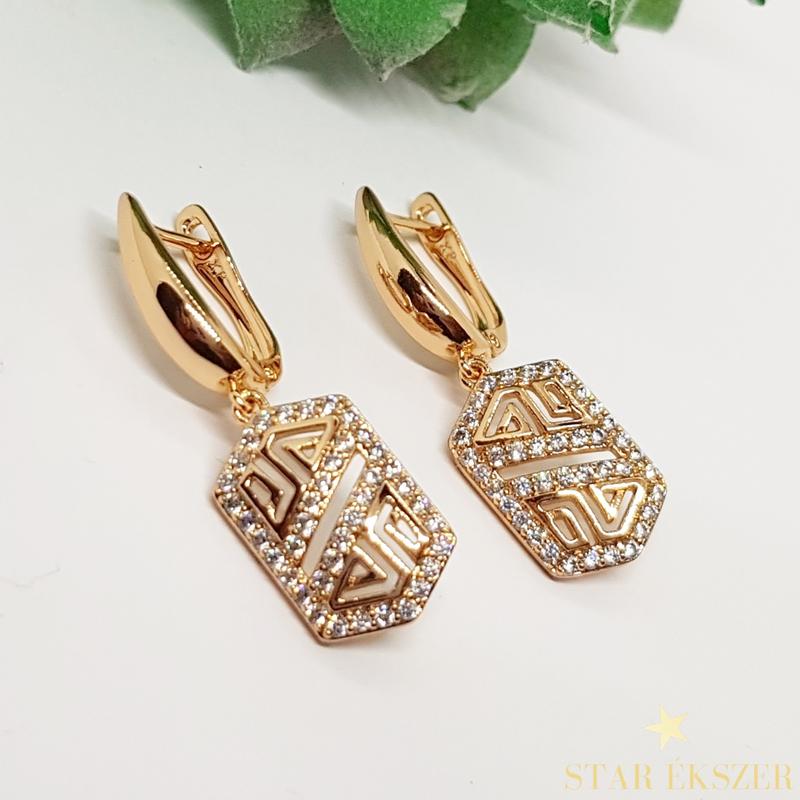 Brooke Gold Filled lógós fülbevaló