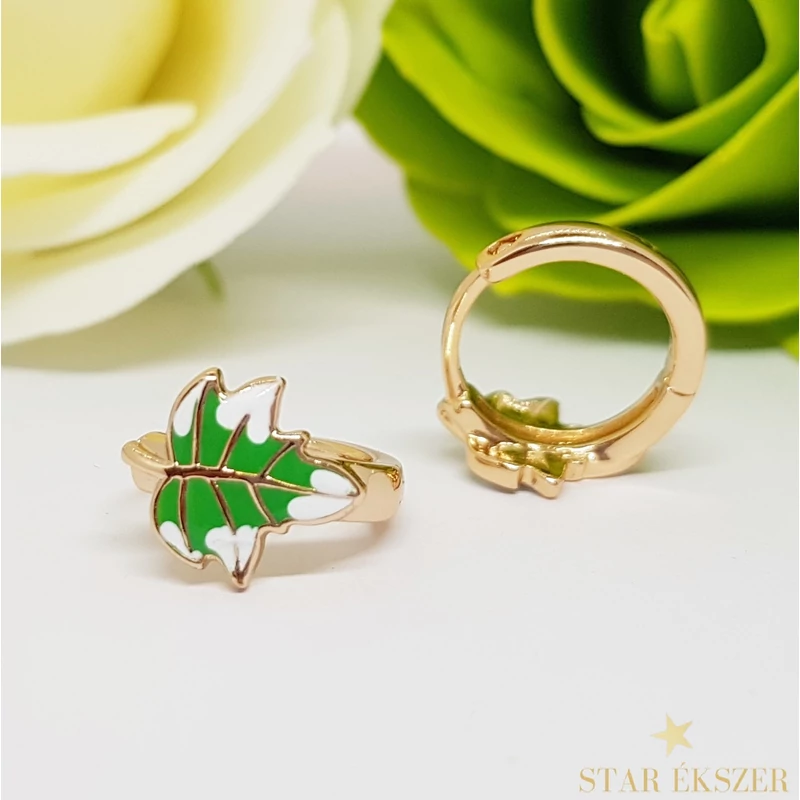 Zelda Gold Filled antiallergén, leveles kislány fülbevaló 